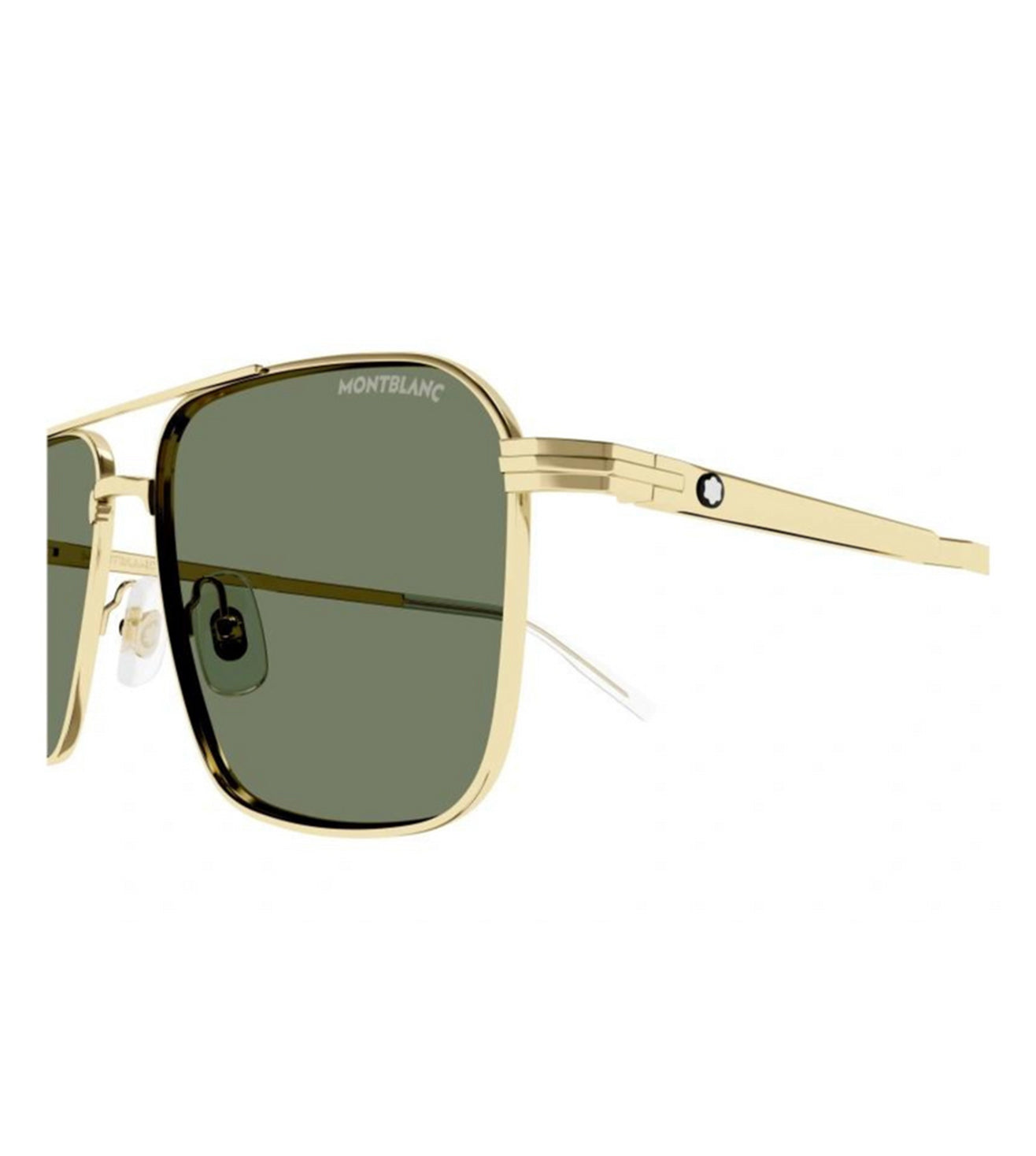 Montblanc Men's Green Pilot Sunglasses