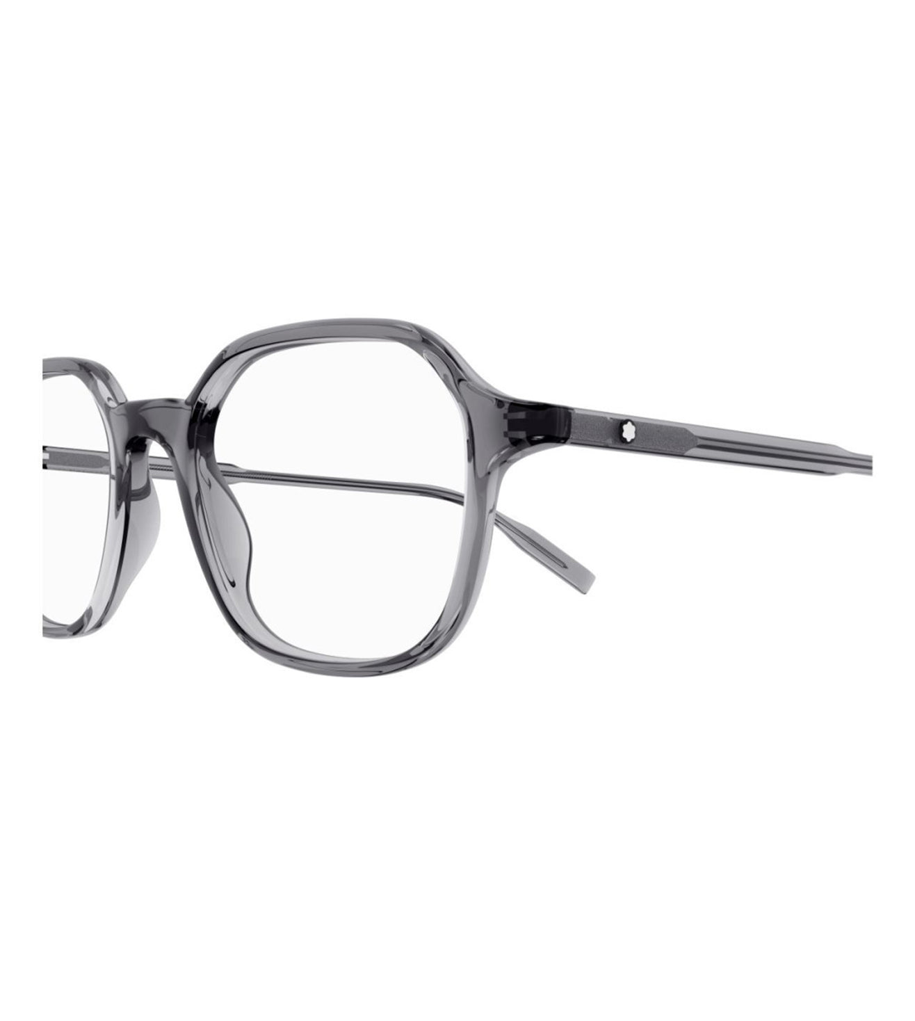 Montblanc Men's Grey Square Optical Frame