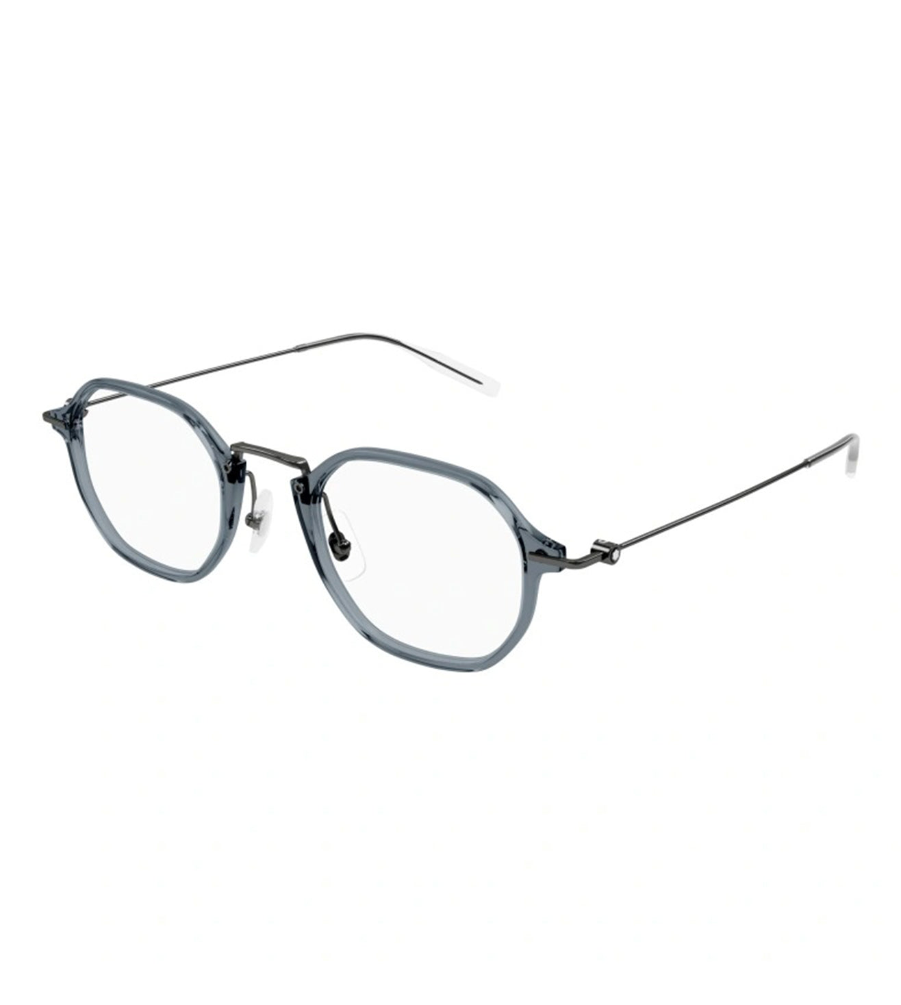 Montblanc Men's Grey Square Optical Frame