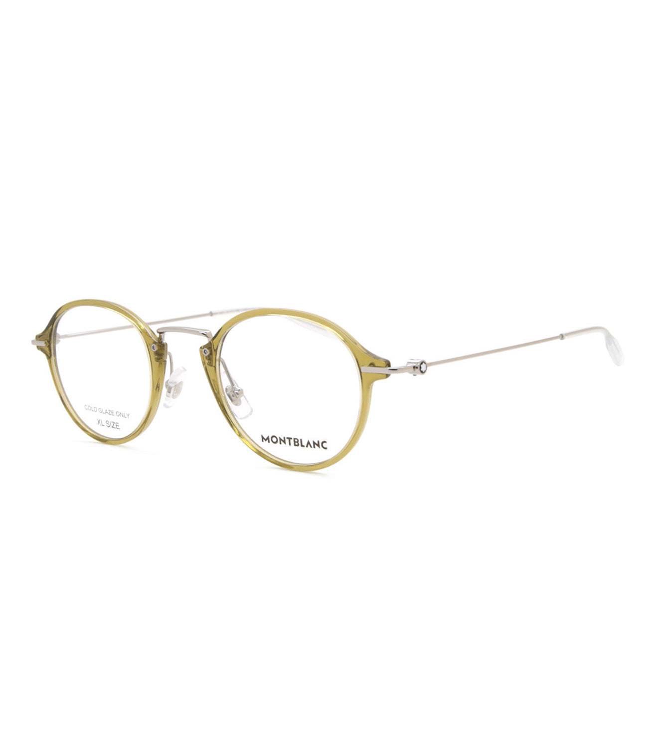 Montblanc Men's Tortoise & Gold Round Optical Frame