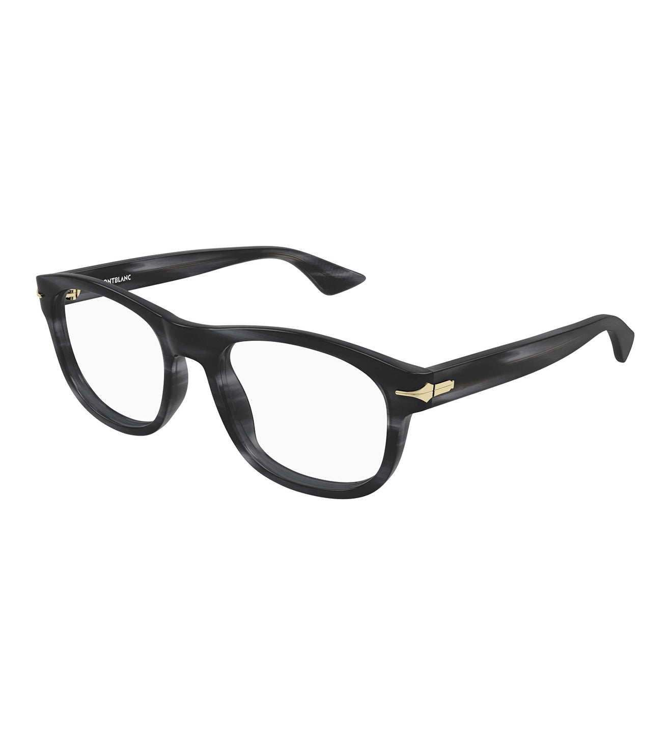 Montblanc Men's Grey Square Optical Frame
