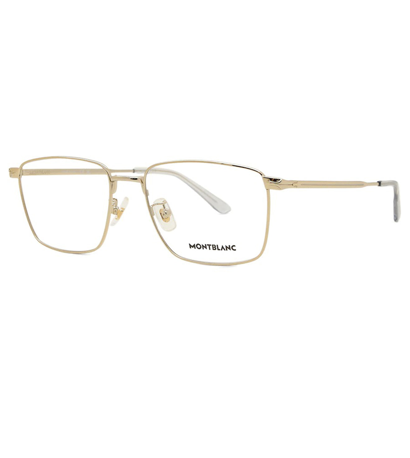 Montblanc Men's Gold Square Optical Frame