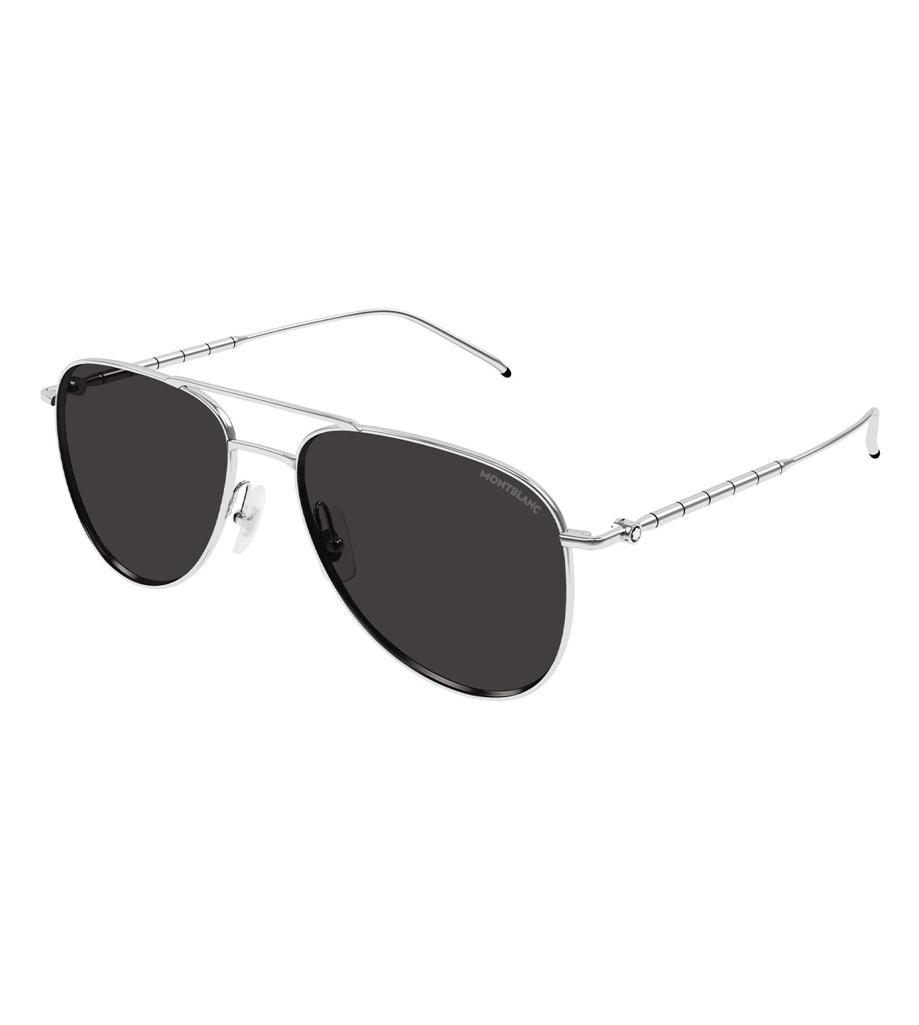 Montblanc Men's Grey Pilot Sunglasses