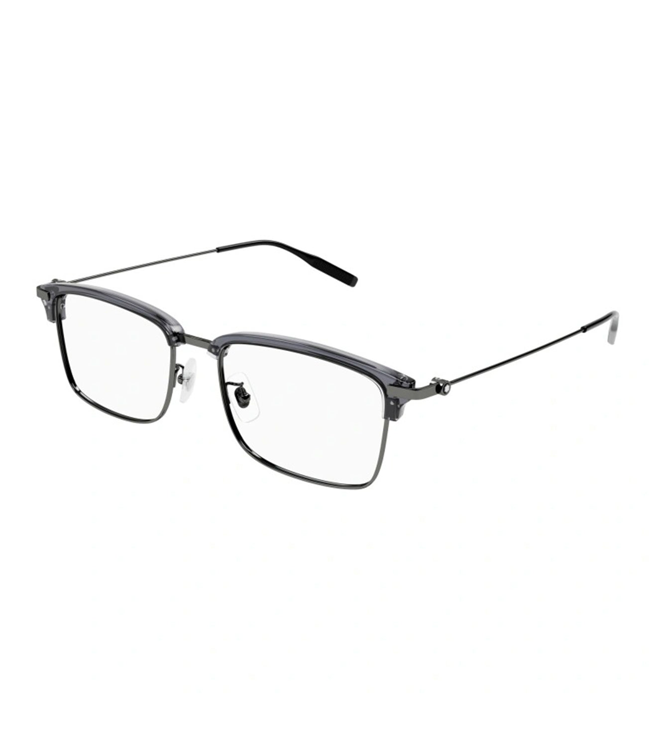 Montblanc Men's Grey Square Optical Frame