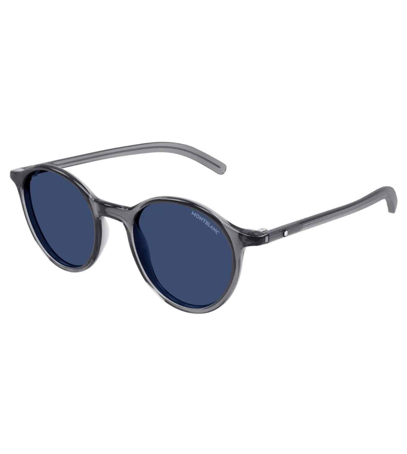Montblanc Unisex Blue Round Sunglasses