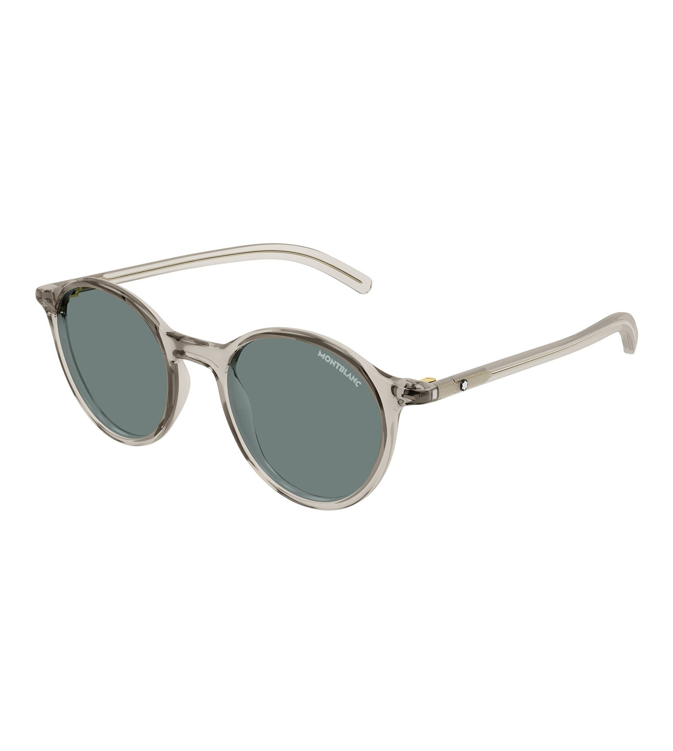 Montblanc Men's Green Round Sunglasses