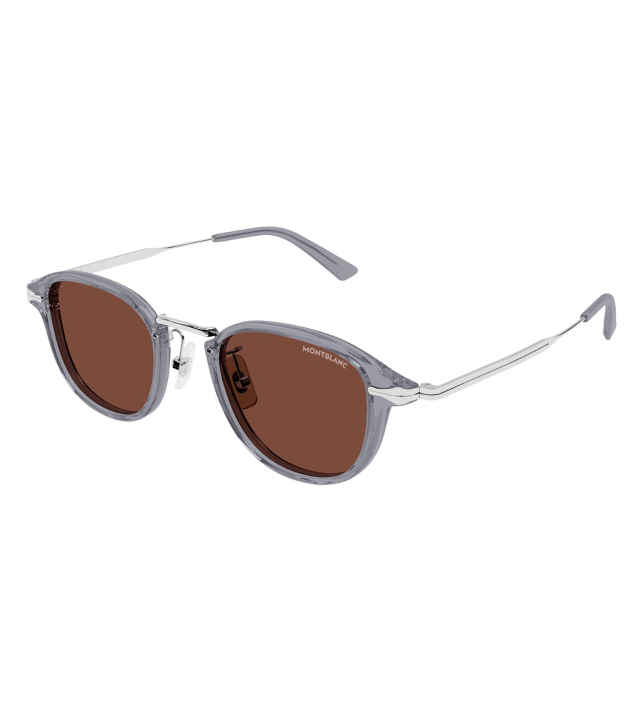 Montblanc Men's Brown Square Sunglasses