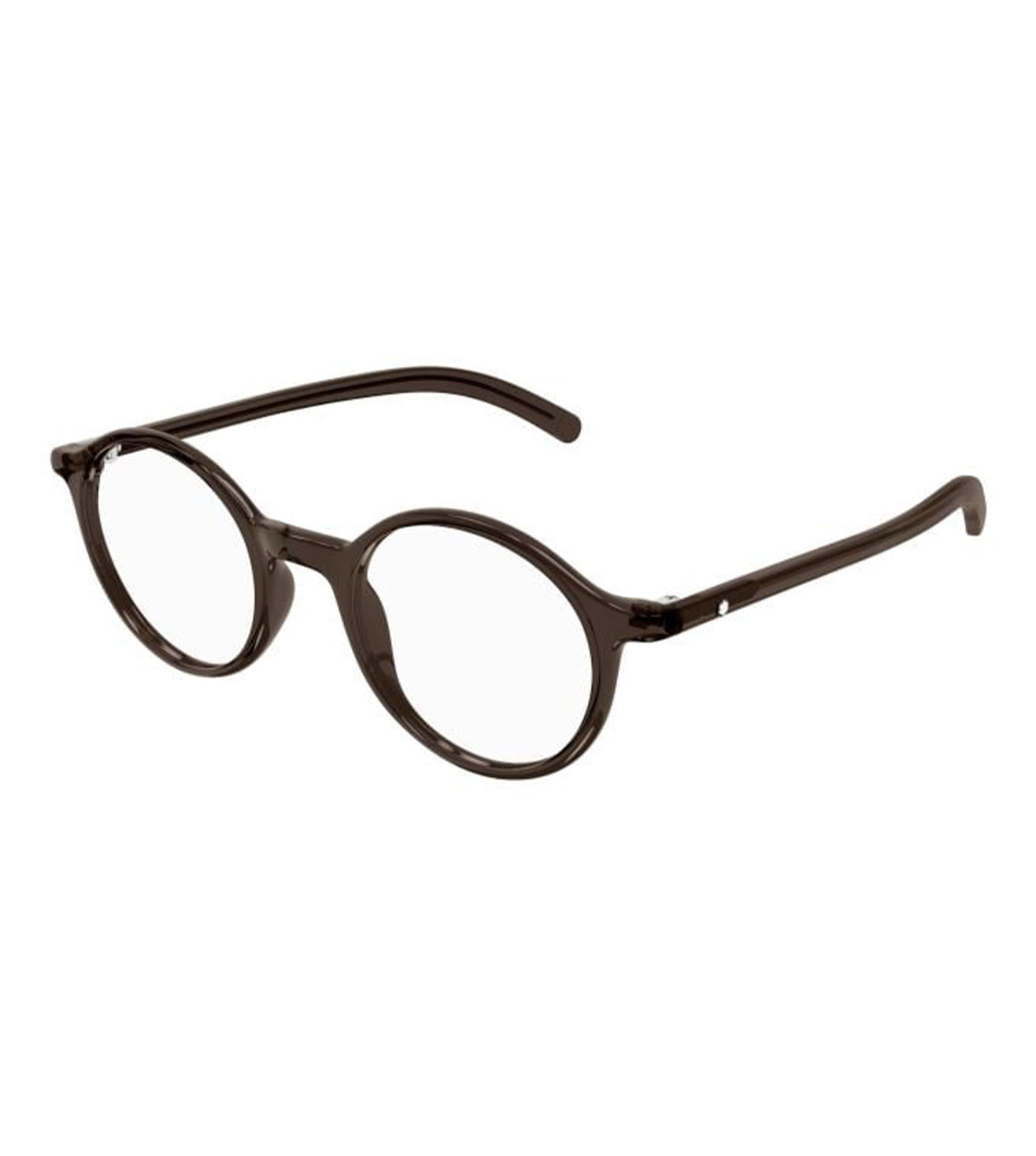 Montblanc Men's Brown Round Optical Frame