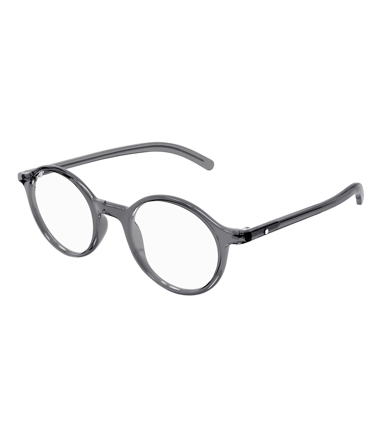 Montblanc Men's Grey Round Optical Frame