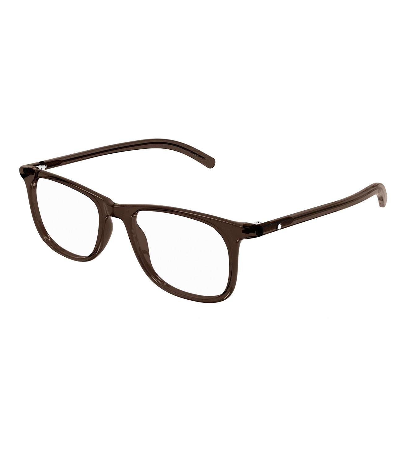 Montblanc Men's Brown Square Optical Frame