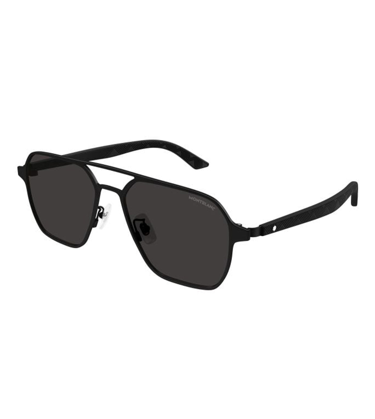 Montblanc Men's Grey Aviator Sunglasses