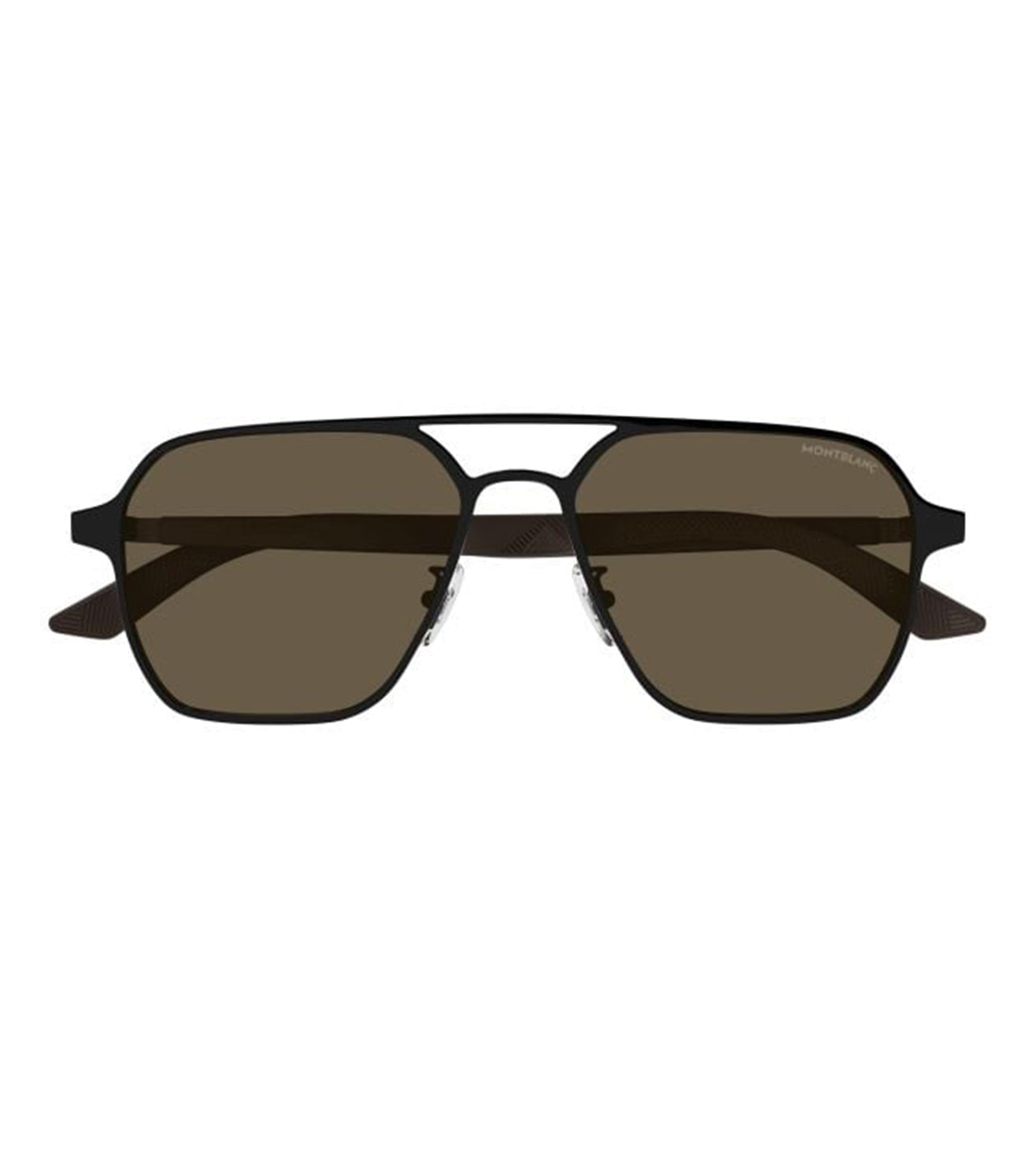 Montblanc Men's Brown Aviator Sunglasses