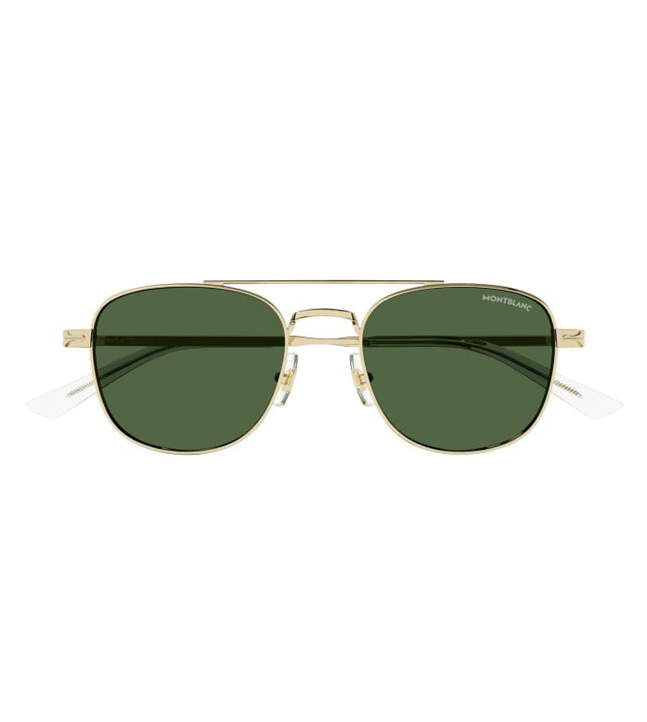 Montblanc Men's Green Aviator Sunglasses