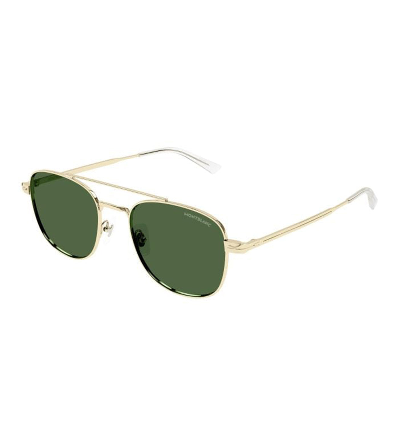 Montblanc Men's Green Aviator Sunglasses