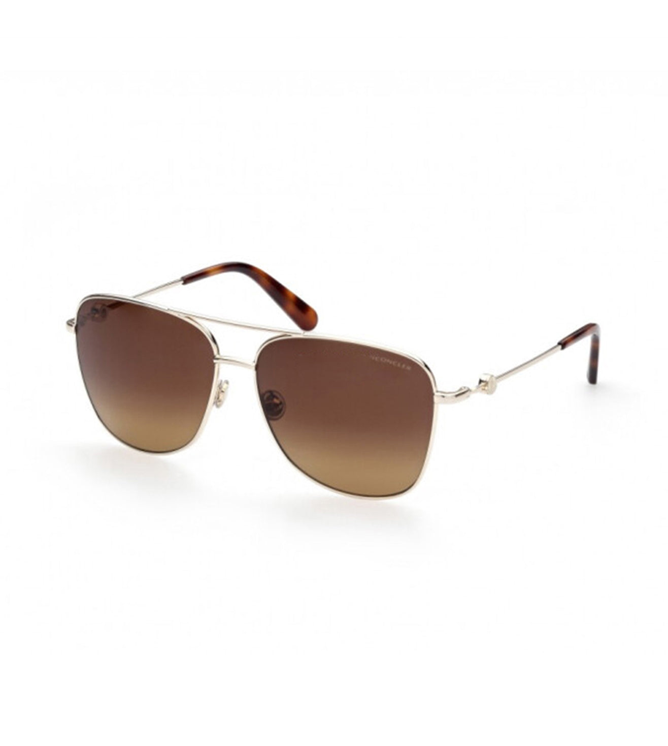 Moncler Women's Brown Aviator Sunglasses
