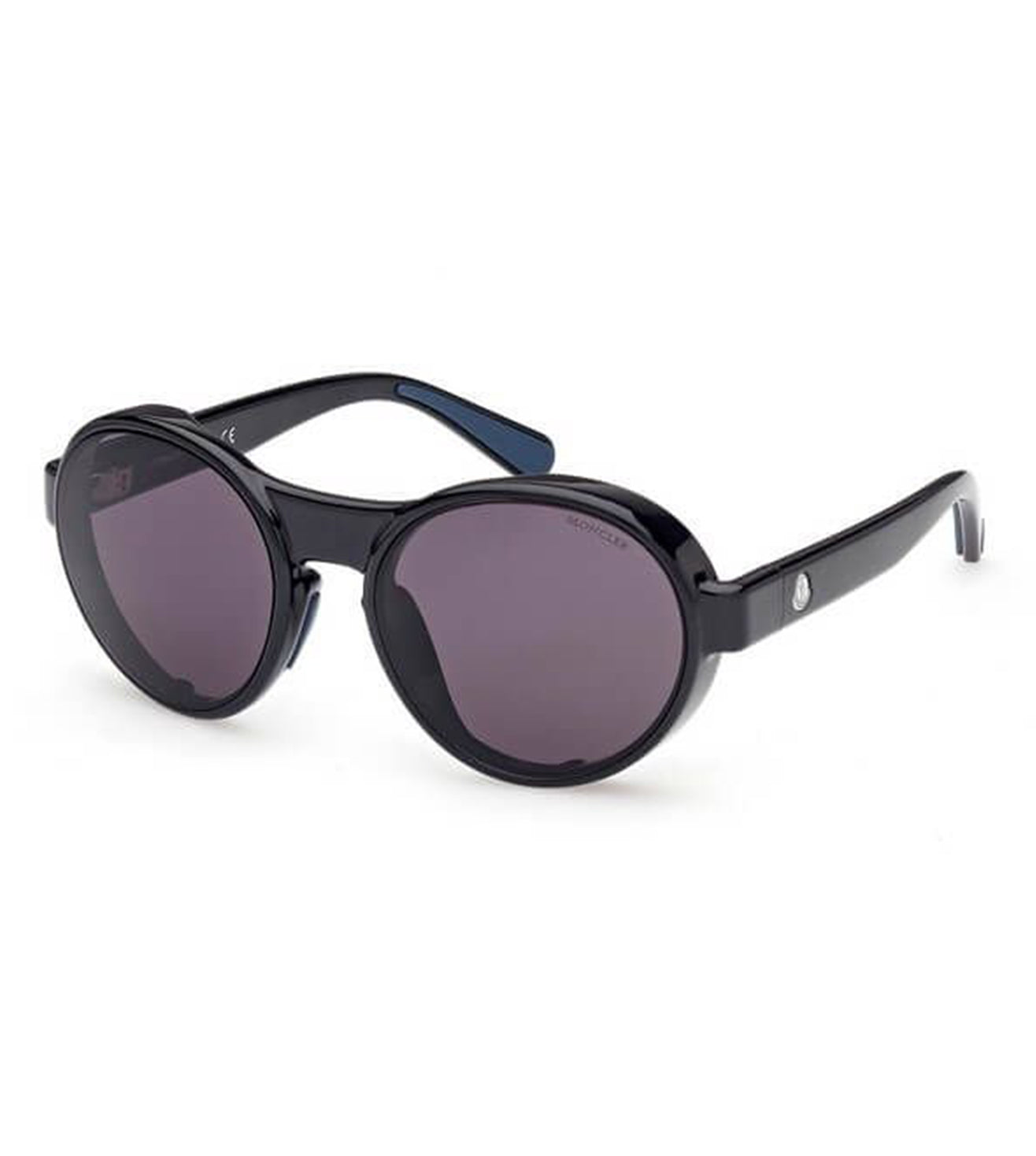 Moncler Unisex Purple Grey Round Sunglasses