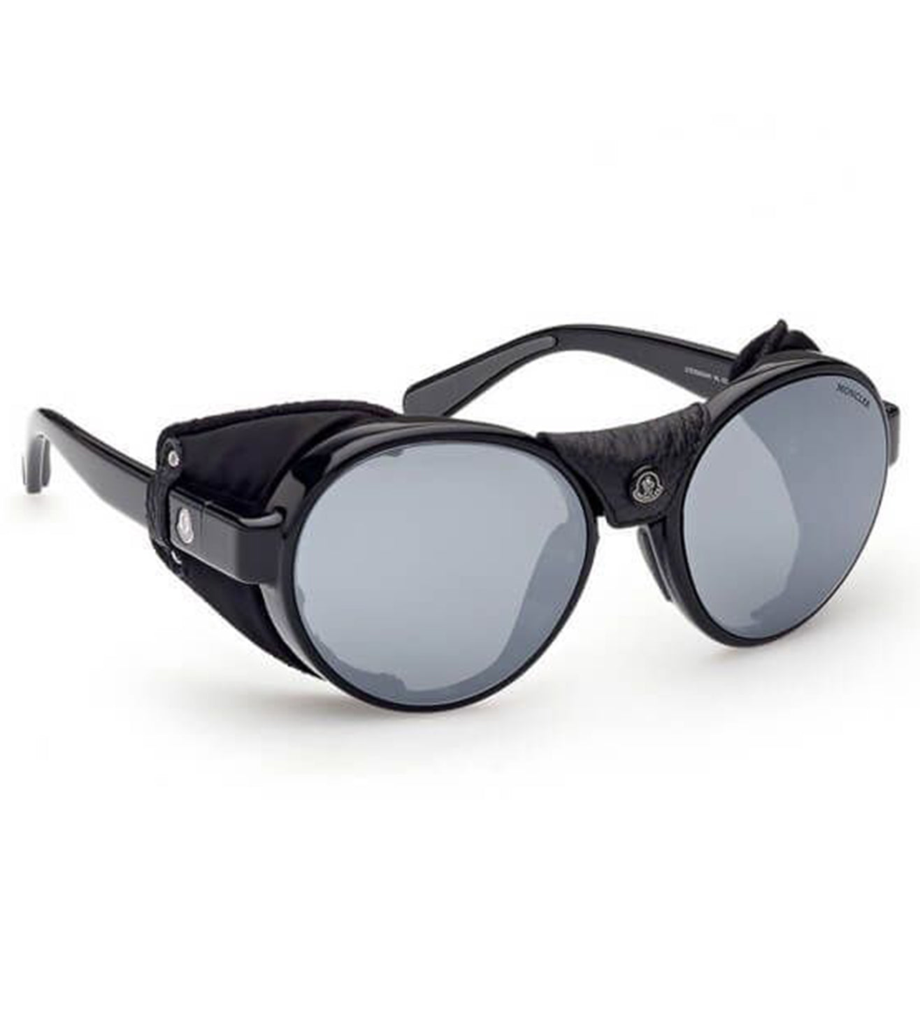 Moncler Unisex Grey Polarized Round Sunglasses