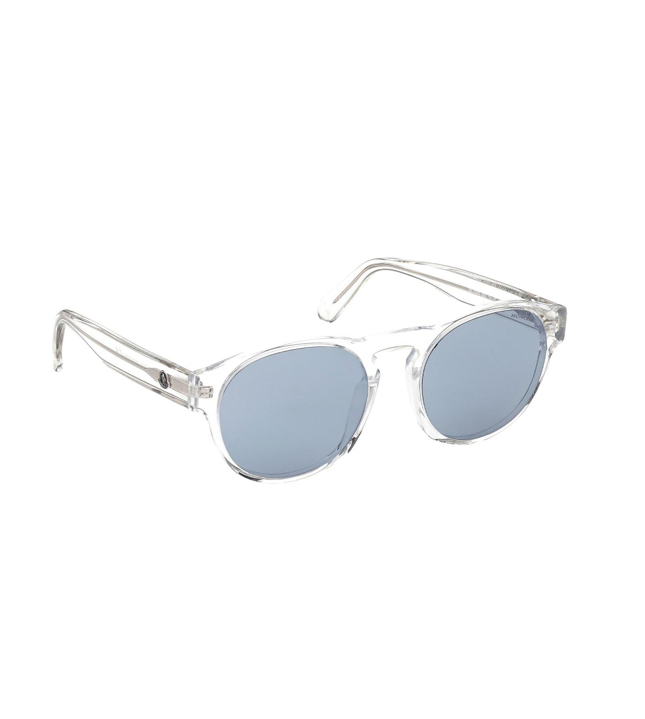 Moncler Men's Blue Round Sunglasses