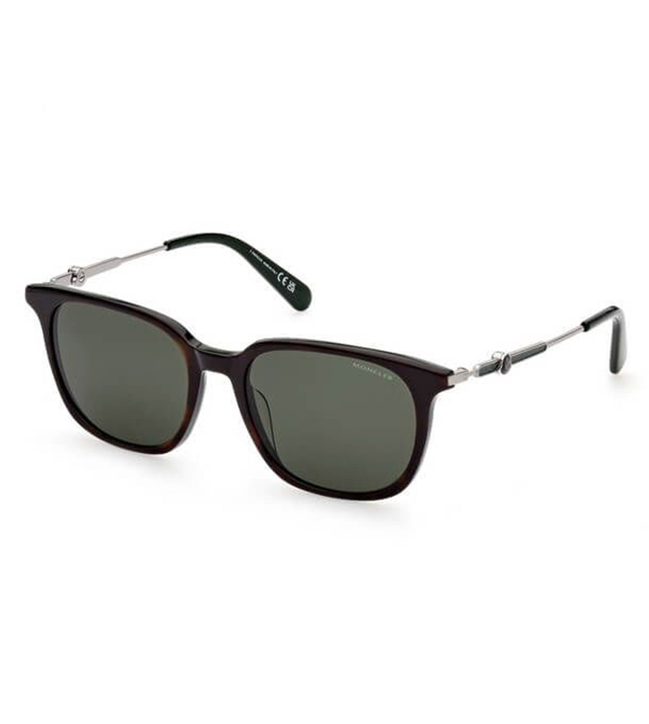 Moncler Men's Green Polarized Square Sunglasses