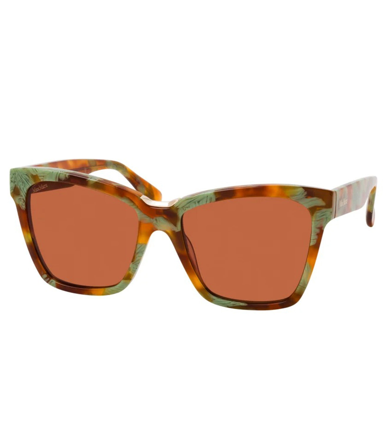 Maxmara Women's Brown Rectangle Sunglasses