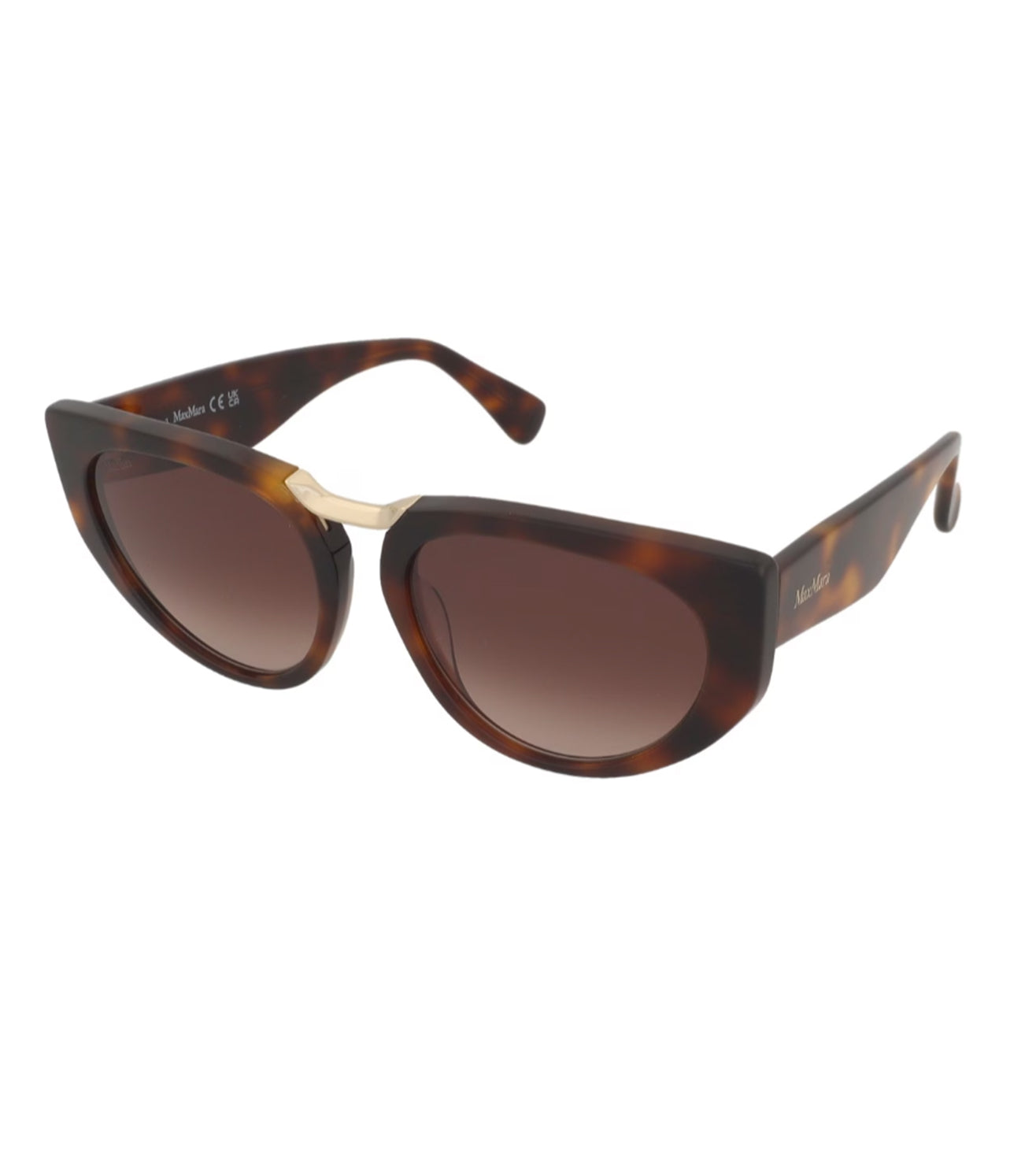 Maxmara Women's Brown Cat-Eye Sunglasses