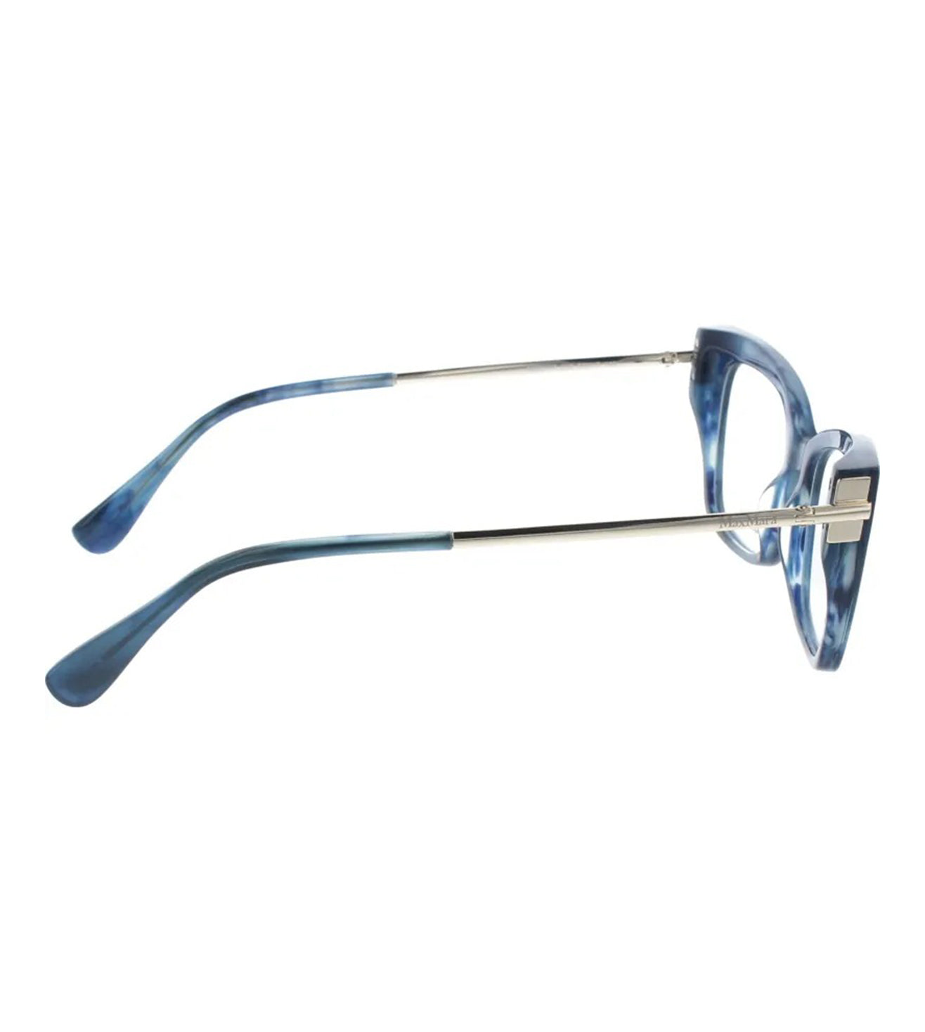 Maxmara Women's Blue Striped Cat-Eye Optical Frame