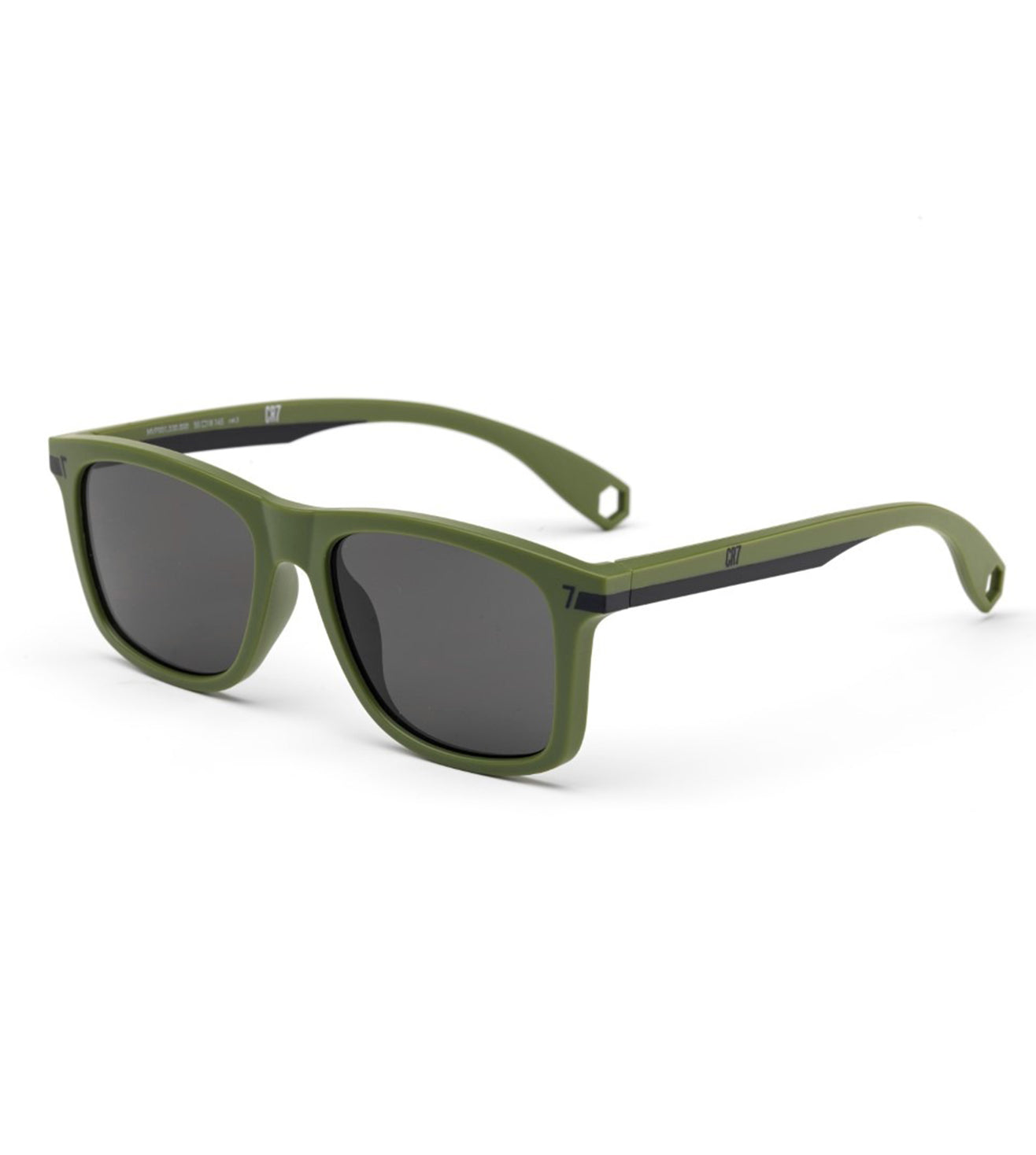 CR7 Men Matte Green Square Sunglasses