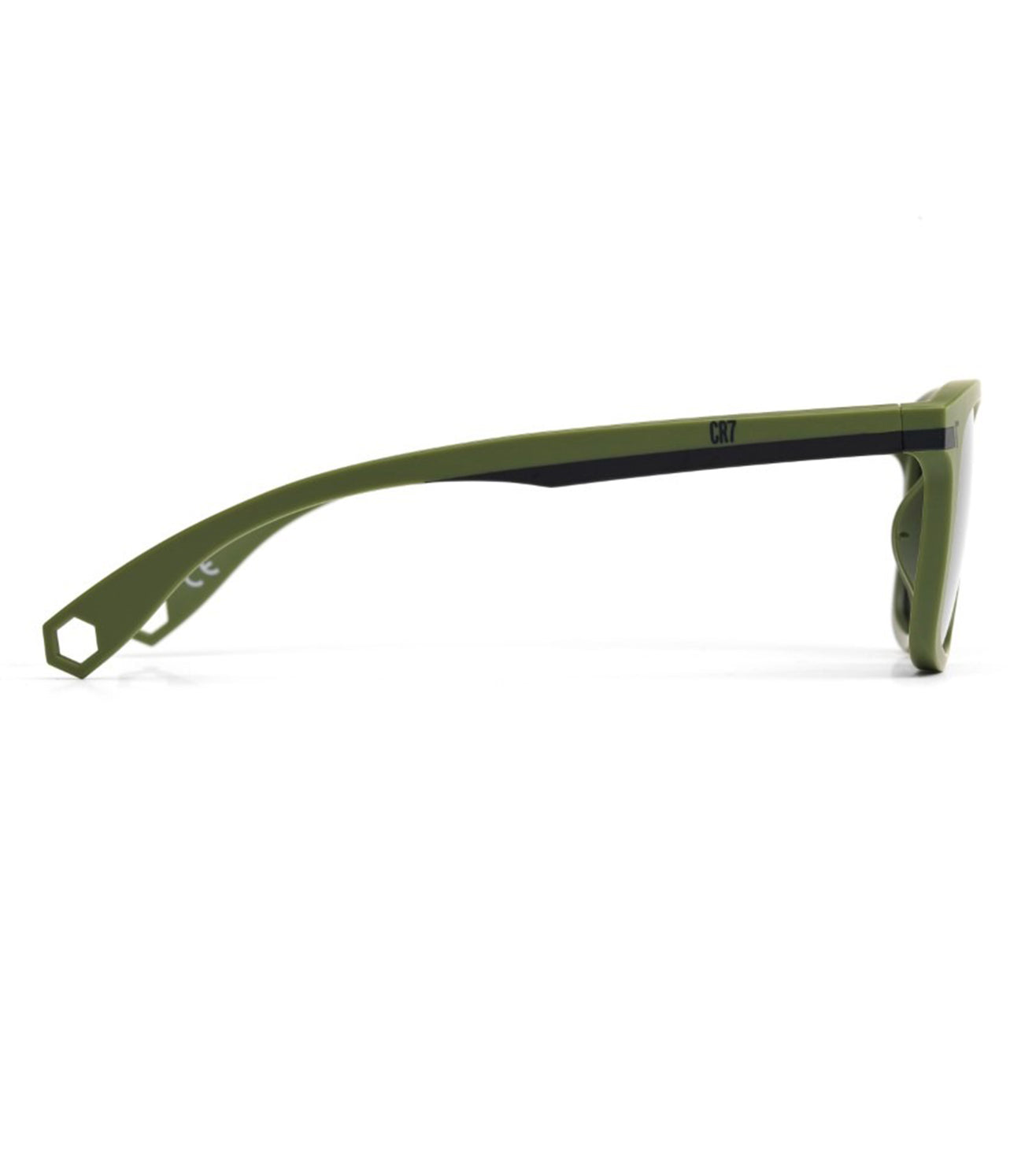 CR7 Men Matte Green Square Sunglasses