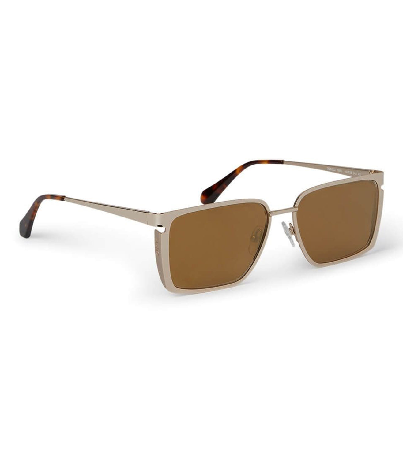 OFF White Men Gold Square Sunglasses