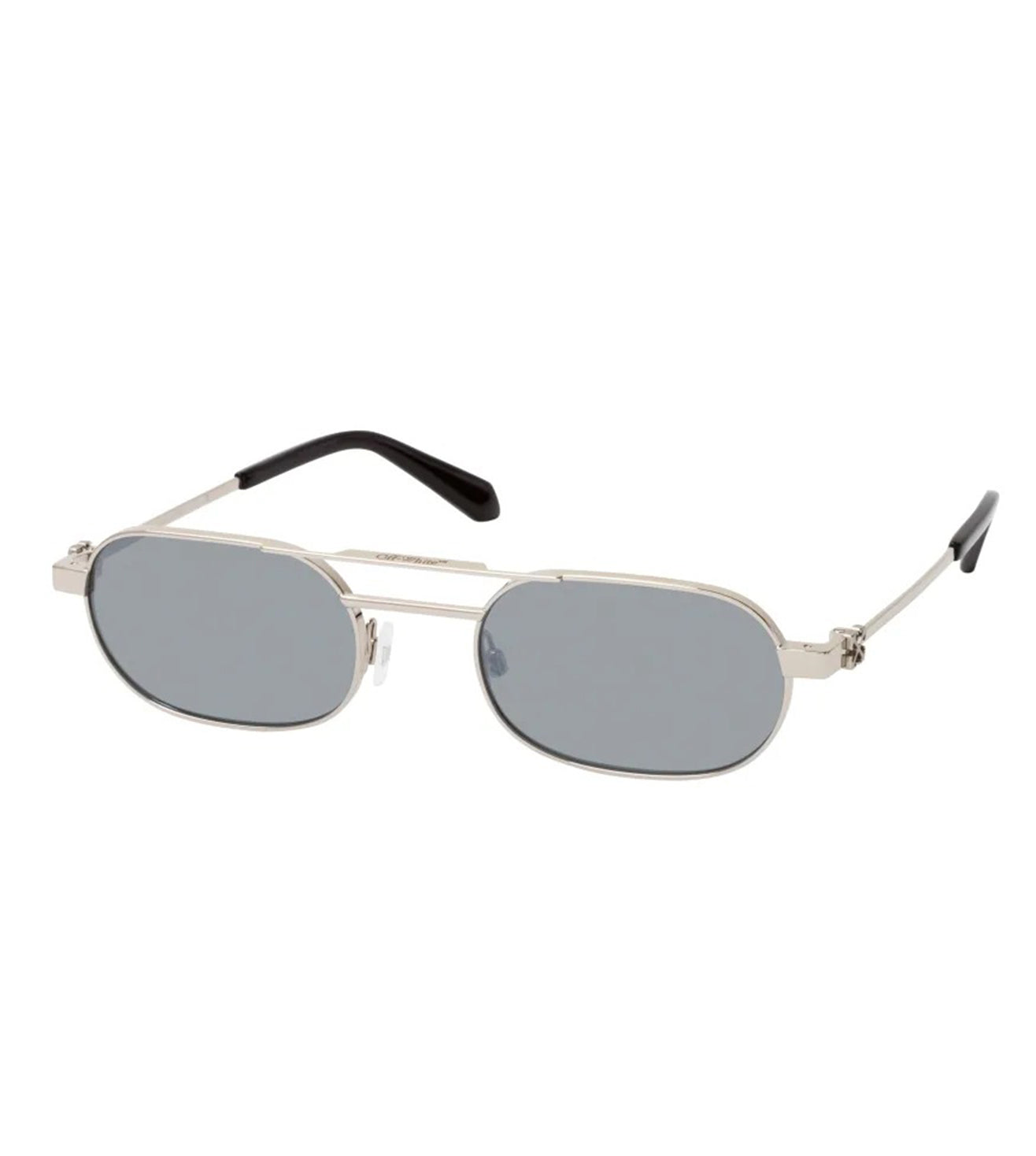 OFF White Unisex Grey Oval Sunglasses