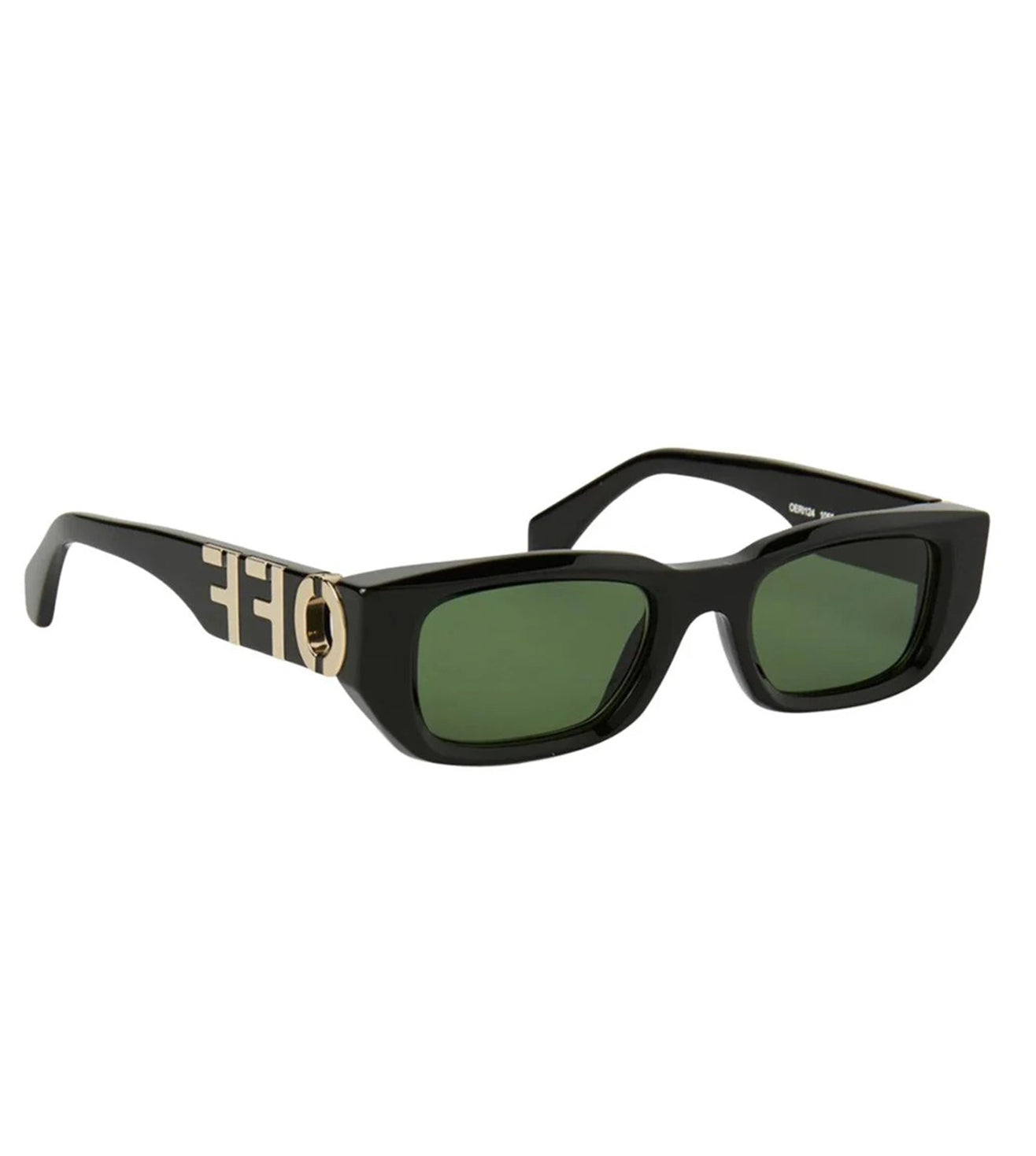 OFF White Unisex Green Square Sunglasses