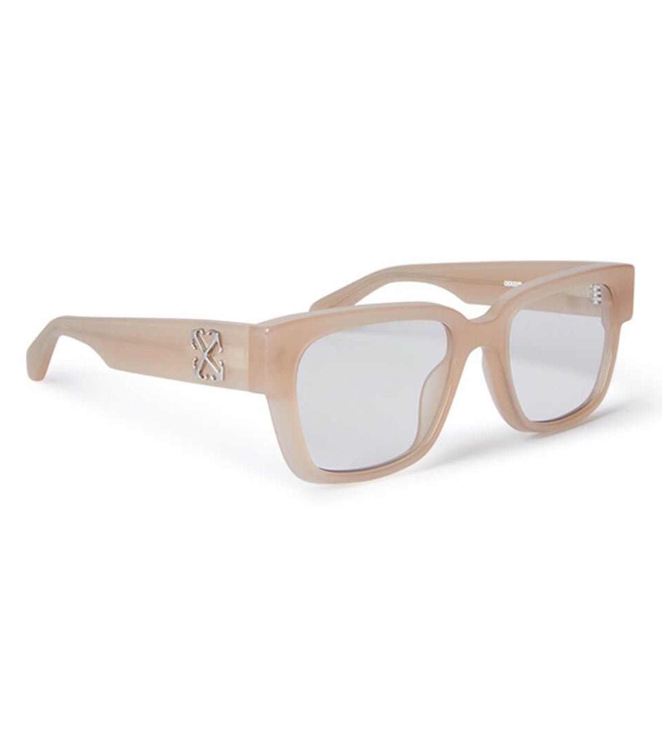 OFF White Unisex Beige Square Optical Frame