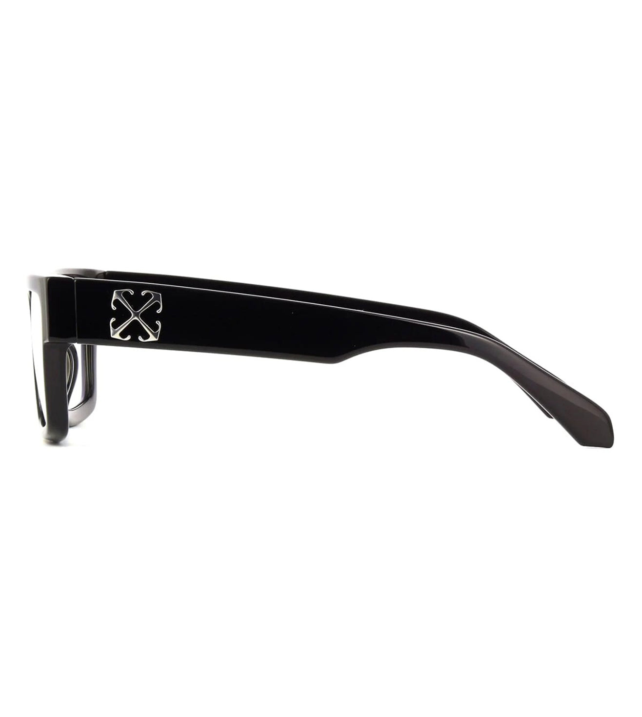 OFF White Men Shiny Black Square Optical Frame