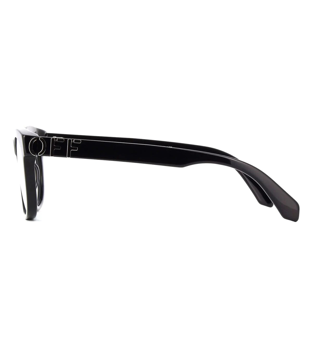 OFF White Unisex Shiny Black Square Optical Frame