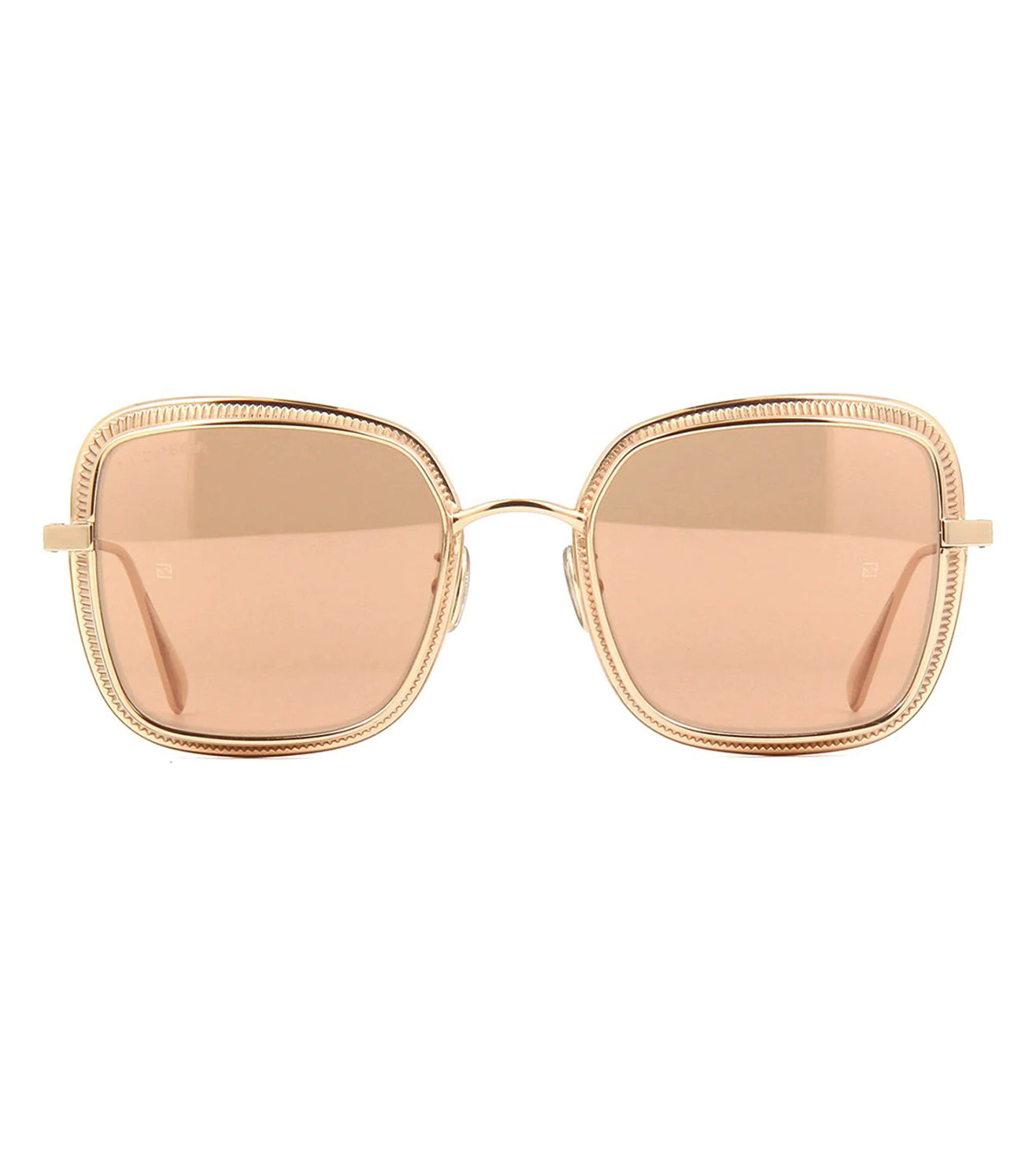 Omega Women's Silver Square Sunglasses