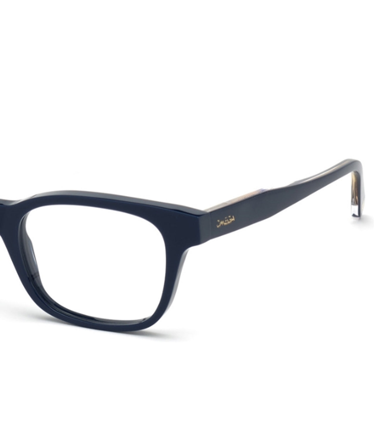 Omega Men's Blue Square Optical Frame