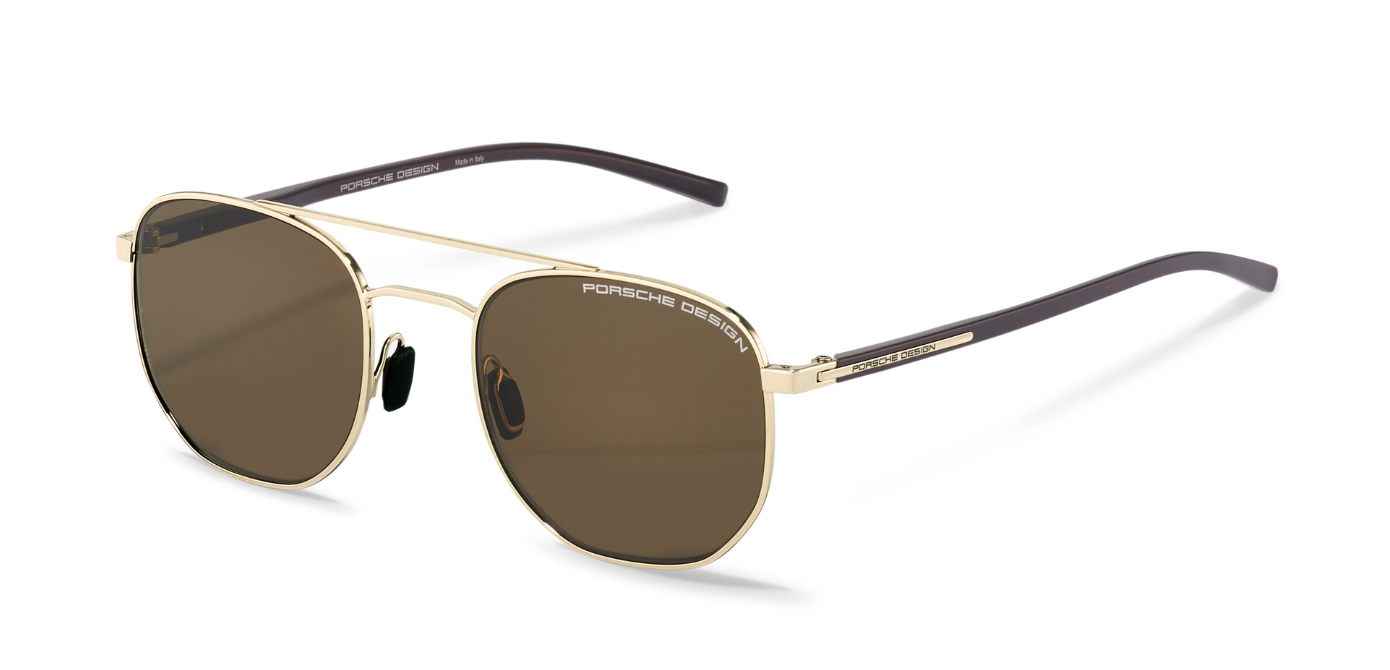 Porsche Design Men's Brown Square Sunglasses
