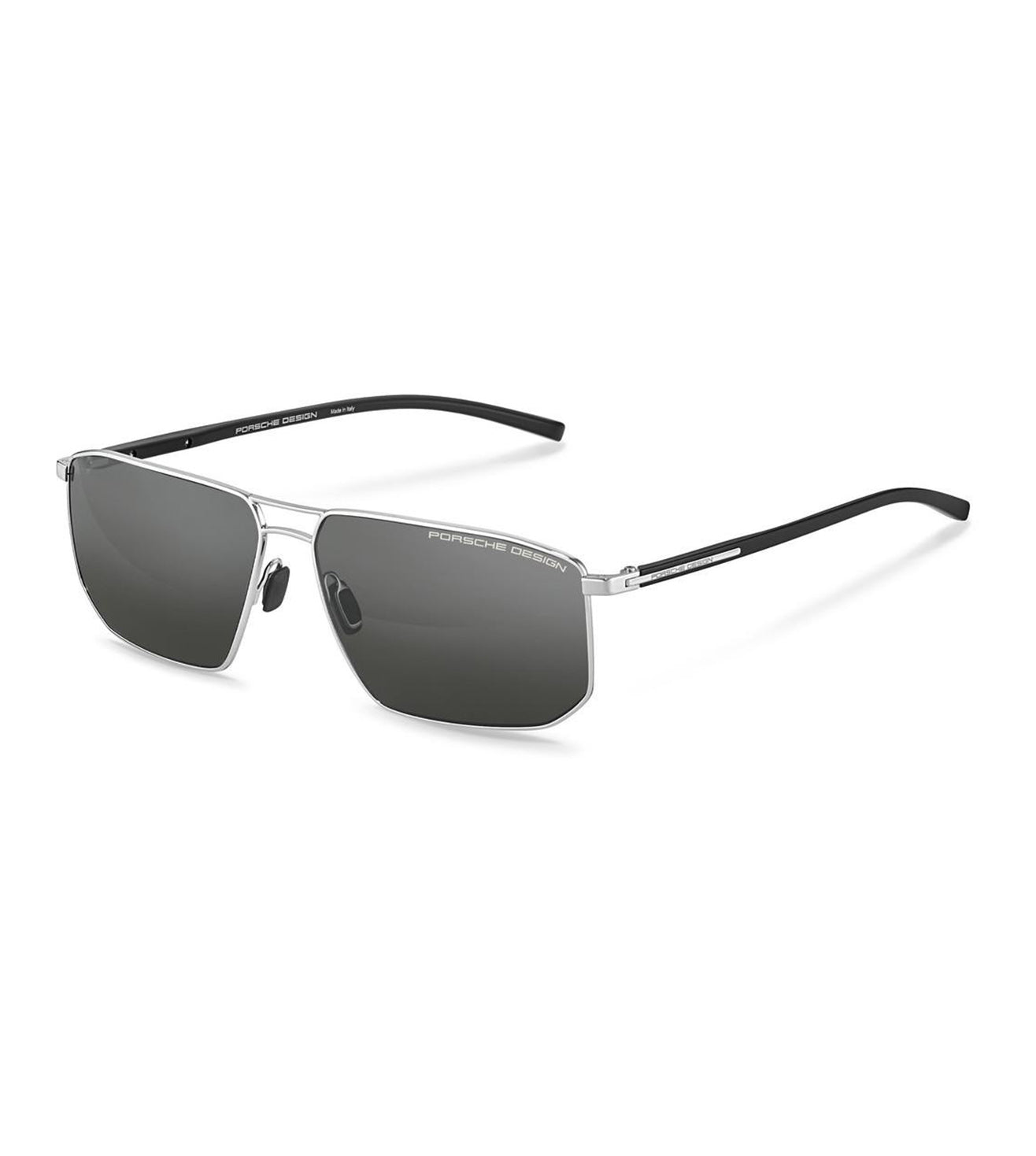 Porsche Design Men's Dark Grey Polarized Aviator Sunglasses