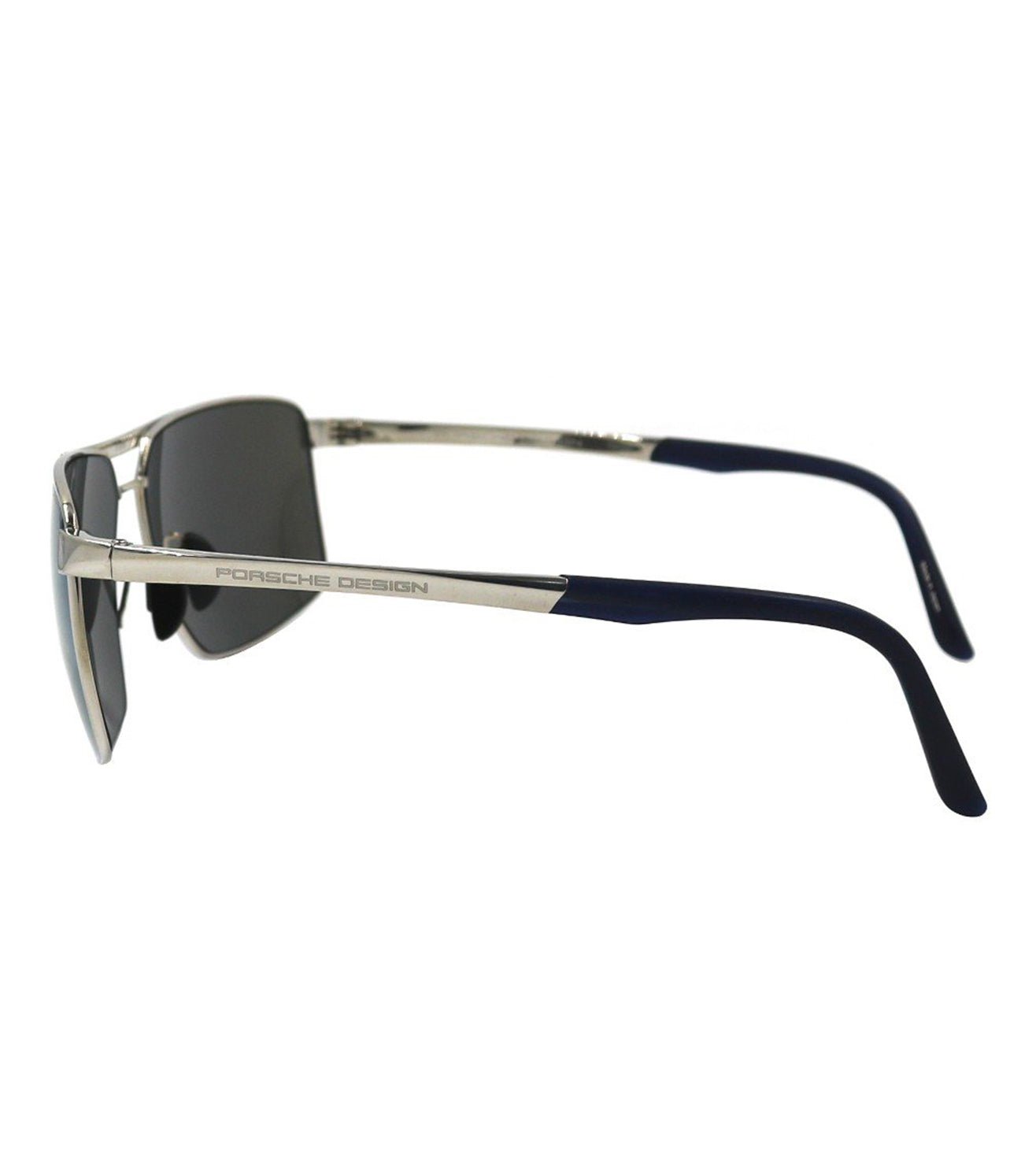 Porsche Design Men's Dark Blue-mirrored Polarized Square Sunglasses