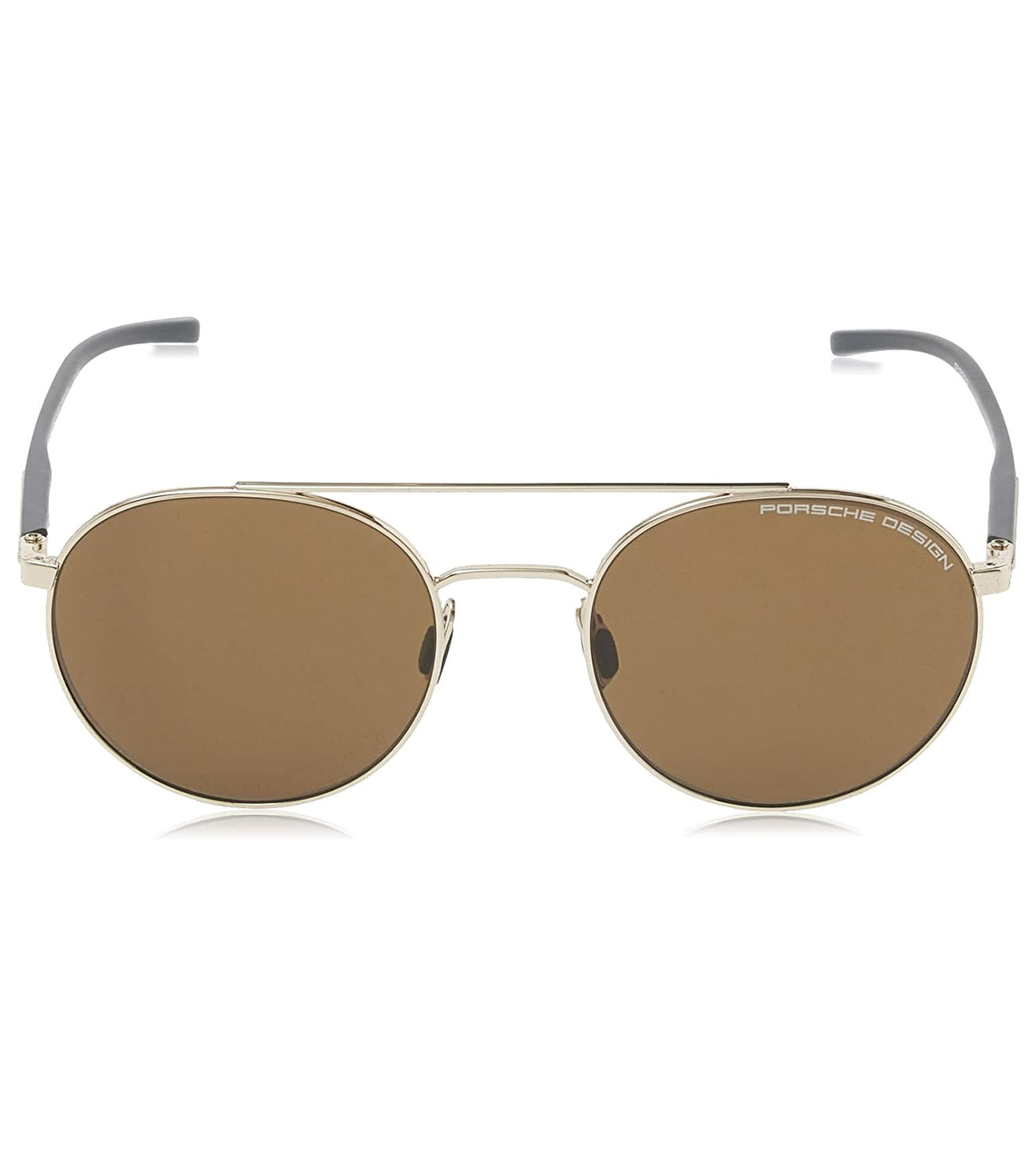 Porsche Design Unisex Brown Round Sunglasses