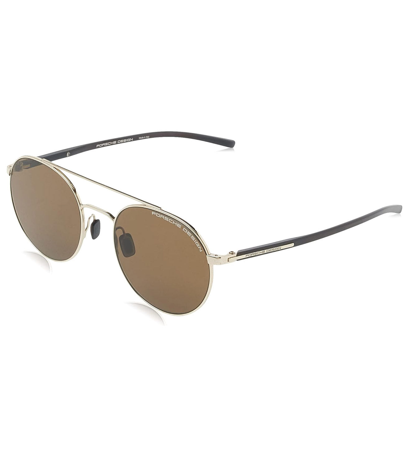 Porsche Design Unisex Brown Round Sunglasses