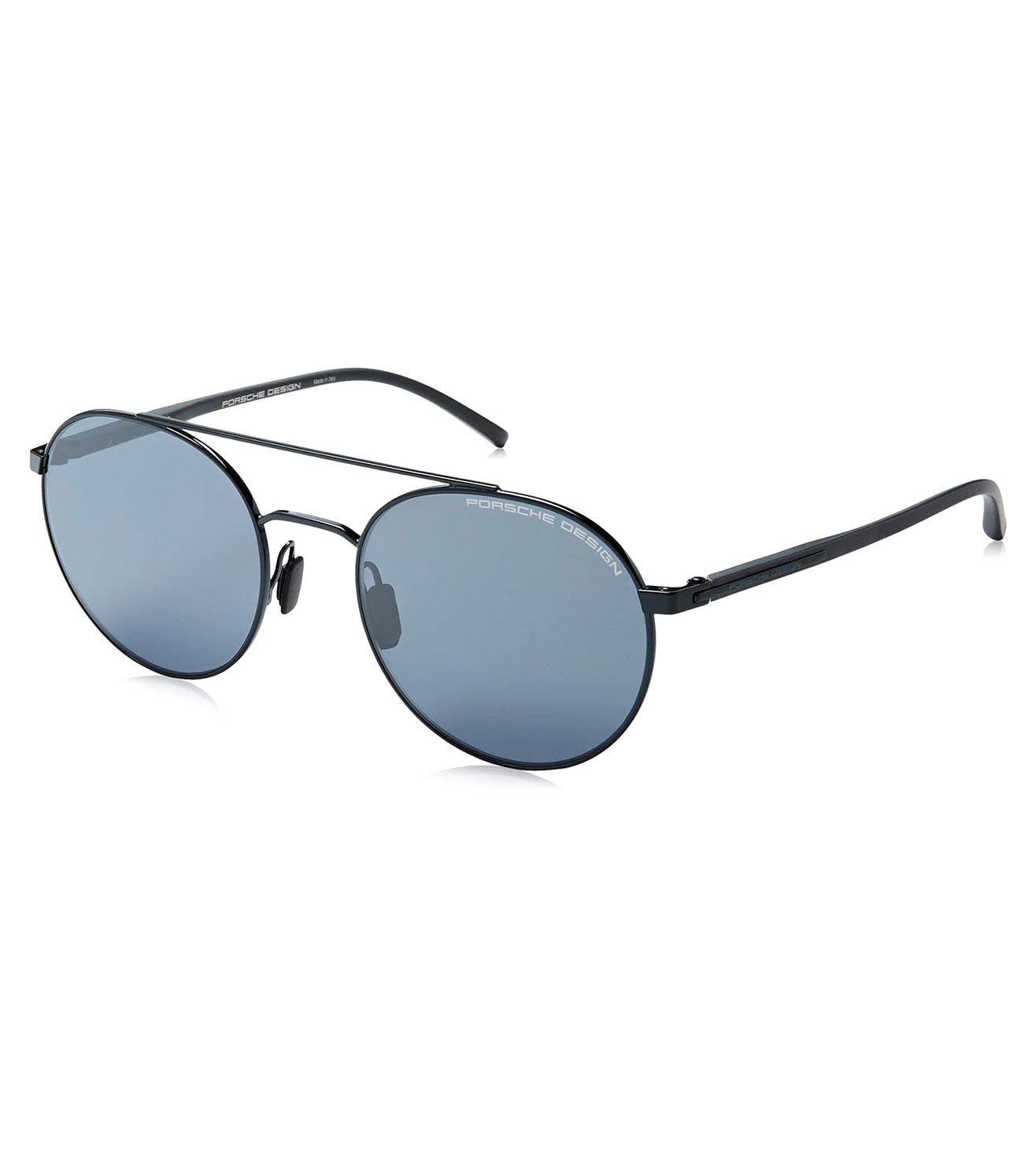 Porsche Design Unisex Blue-Mirrored Round Sunglasses