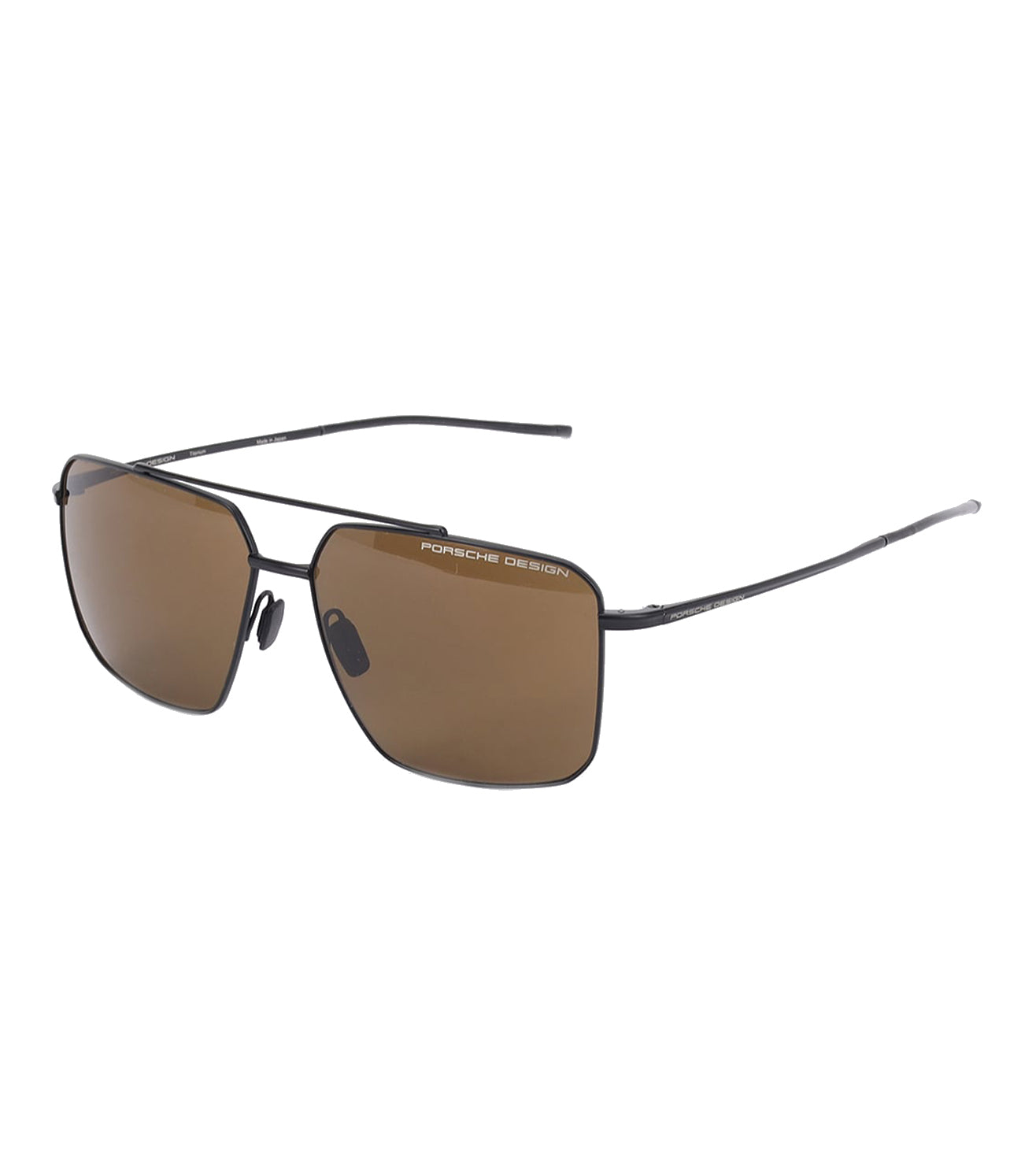 Porsche Design Men's Brown Rectangular Sunglasses