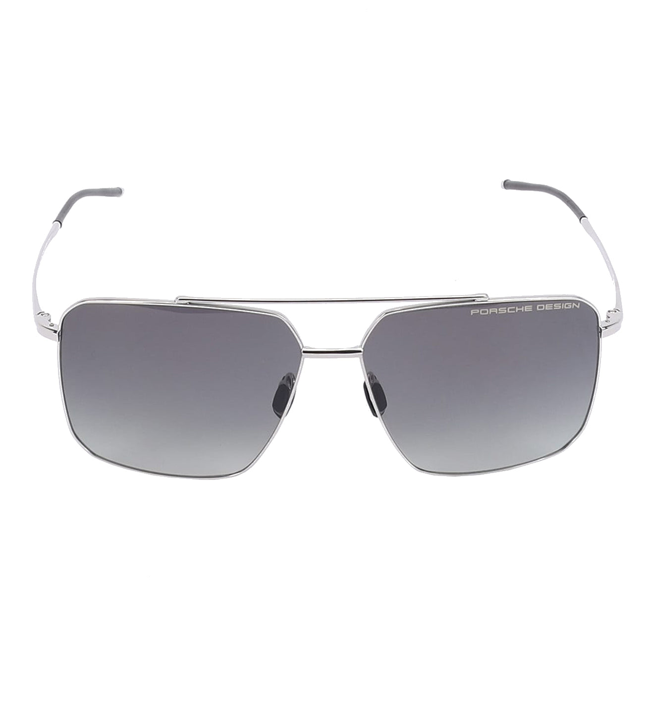 Porsche Design Men's Grey Gradient/AR Blue Rectangular Sunglasses