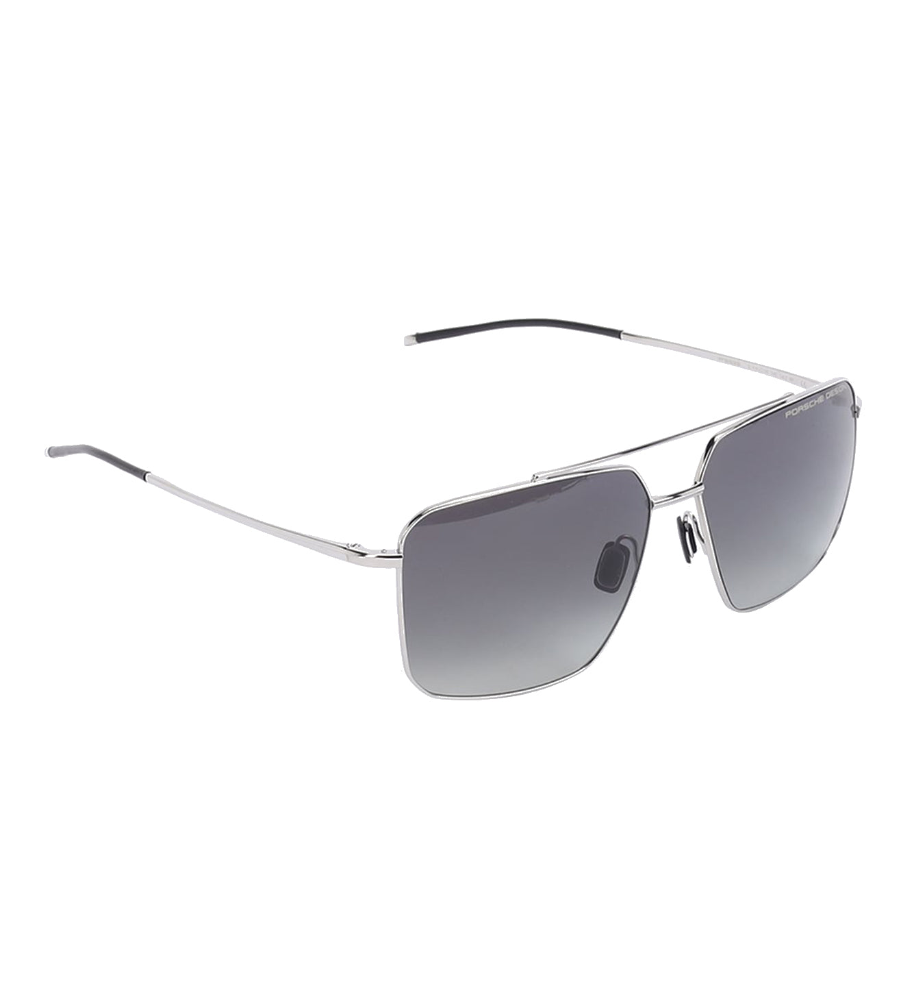 Porsche Design Men's Grey Gradient/AR Blue Rectangular Sunglasses