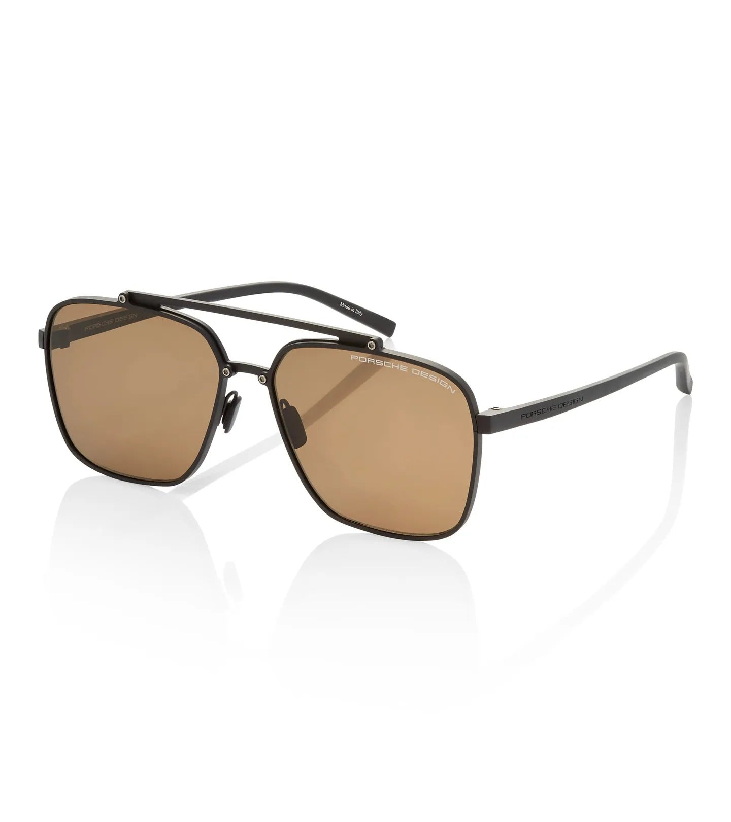 Porsche Design Men's Brown Aviator Sunglass