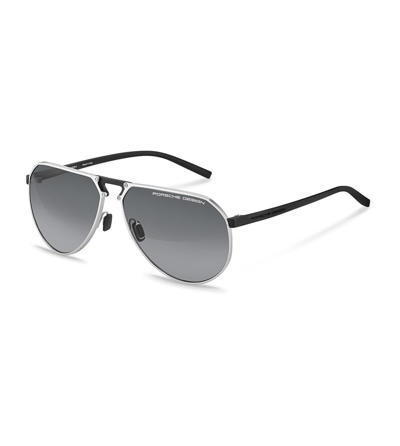 Porsche Design Men's Grey Gradient/AR Blue Aviator Sunglasses