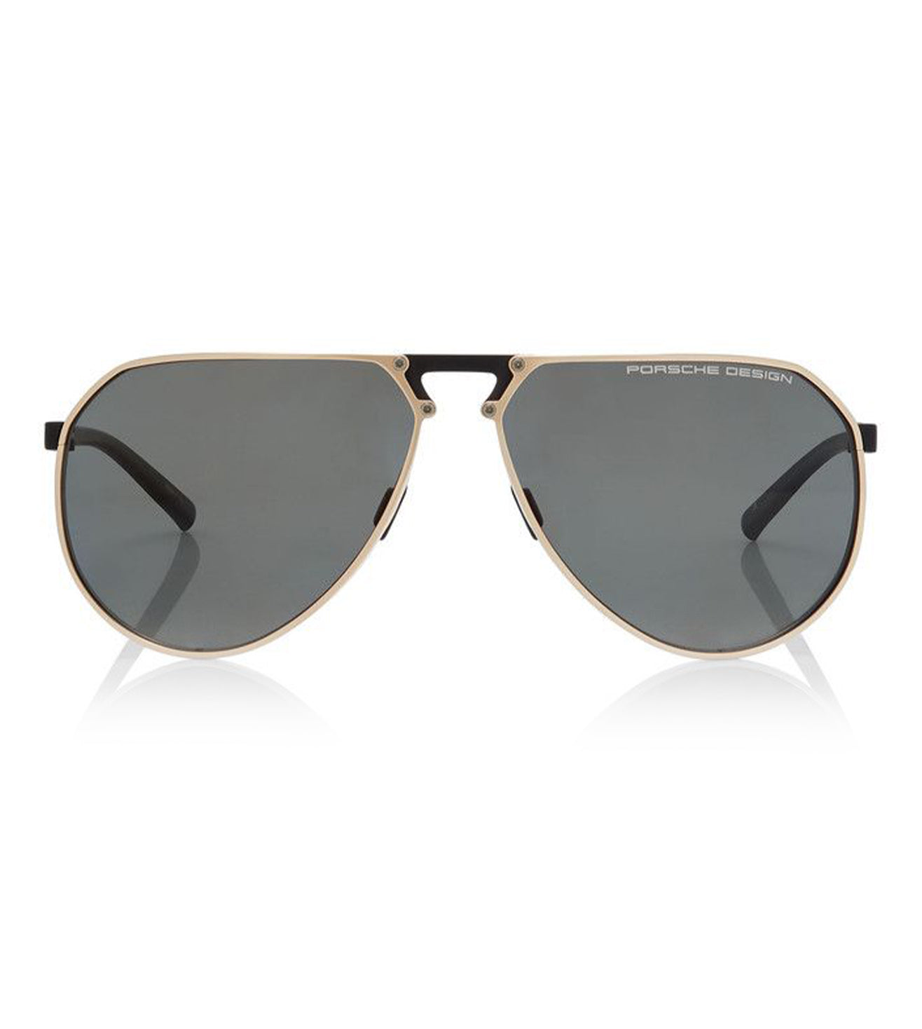 Porsche Design Men's Grey Polarized Aviator Sunglasses