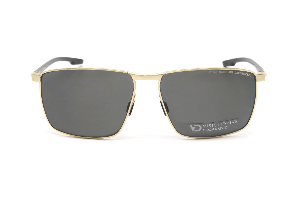 Porsche Design Men's Grey Polarized Square Sunglasses