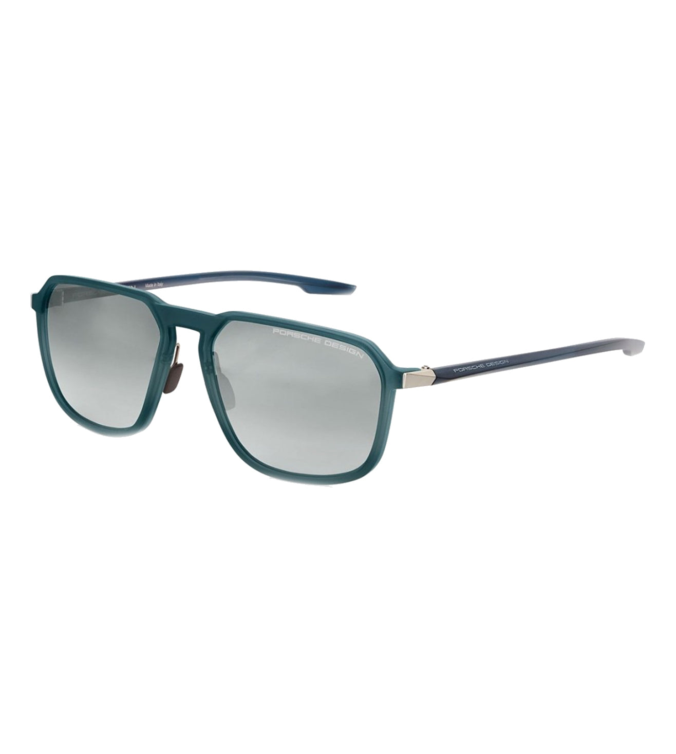 Porsche Design Men's Mercury/Silver-mirrored Square Sunglasses